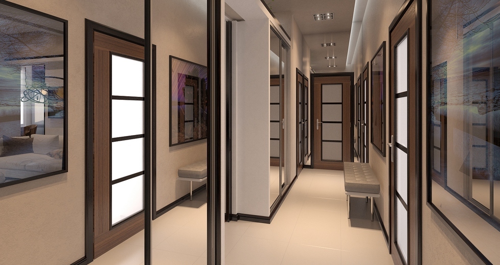 Дизайн узкого коридора: подбираем практичную мебель